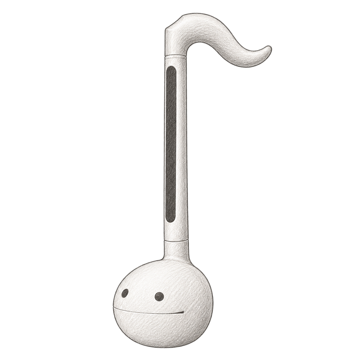 Boceto ilustrativo a lápiz: Otamatone Deluxe